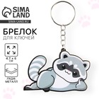 Брелок для ключей деревянный «Енотик», 4.7×6 см - Фото 1