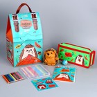 Подарочный набор с мягкой игрушкой «Ёжик», 7 предметов - фото 24385333