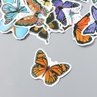 Набор наклеек "Нашествие бабочек" 50 шт 3-8,5 см - Фото 2