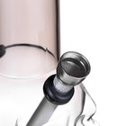 Бонг, h-25 см, "Череп", акриловый, черный 9446133