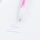 Ручка шариковая синяя паста 0.5 мм с колпачком You are beautiful пластик - Фото 3