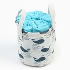 Набор махровых декоративных салфеток Этель "Киты" 30х30см-5шт, 100% хлопок 9284799