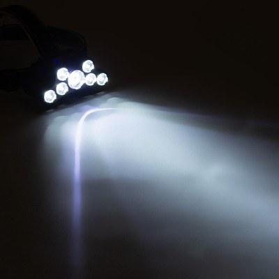 Фонарь налобный аккумуляторный, 10 Вт, 1000 мАч, 200 Лм, LED, IPX3