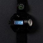 Фонарь-часы аккумуляторный, 3 Вт, 500 мАч, 200 лм, XPE, 6 x 5.2 см, ремешок l-20.5 см - фото 9954992