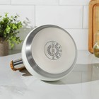 Чайник со свистком из нержавеющей стали Magistro Heat, 3 л, ТРС, индукция, ручка soft-touch, цвет белый - Фото 9