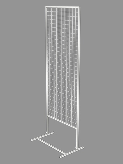 Стенд односторонний, 64.5×50×184.5 см, белый