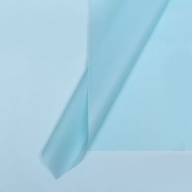 Пленка матовая однотонная, небесно - голубая №24, 58 х 58 см, 20 листов Ош