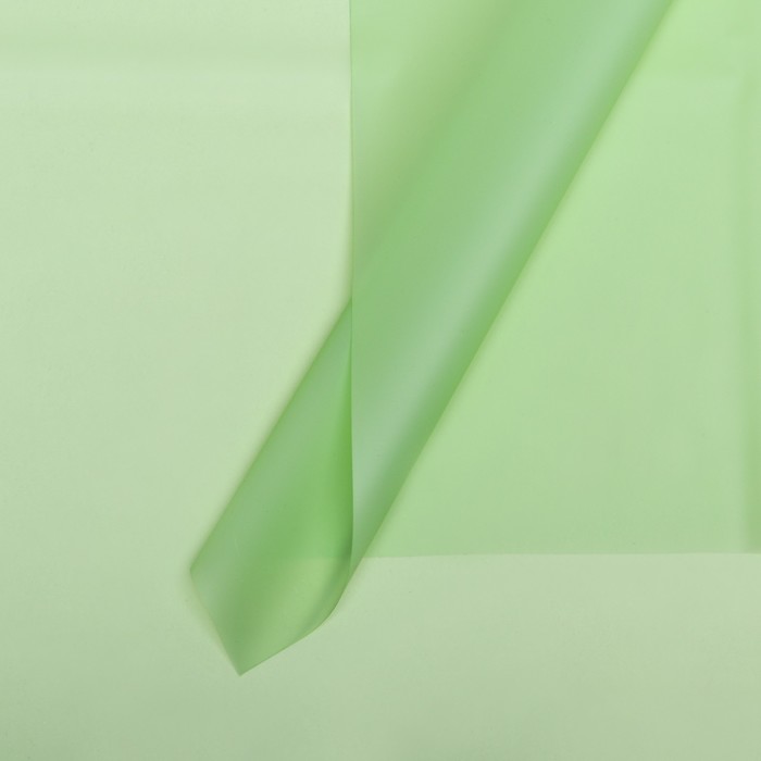 Пленка матовая однотонная, зеленая №30, 58 х 58 см, 20 листов