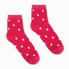 Носки женские, цвет красный, размер 36-38 - фото 25361002