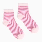 Носки женские, цвет розовый/светло-розовый, размер 36-38 - Фото 2