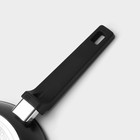 Сковорода Magistro Flame, d=24 см, h=4.7 см, ручка soft-touch, антипригарное покрытие, индукция, кованый алюминий, чёрная - Фото 5