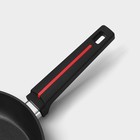 Сковорода Magistro Flame, d=26 см, h=4.9 см, ручка soft-touch, антипригарное покрытие, индукция, кованый алюминий, чёрная - Фото 4