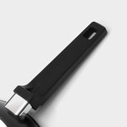 Сковорода Magistro Flame, d=28 см, h=5 см, ручка soft-touch, антипригарное покрытие, индукция, кованый алюминий, чёрная - Фото 5