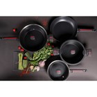 Ковш Magistro Flame, 2.3 л, d=20 см, h=8.8 см, с крышкой, антипригарное покрытие, индукция, чёрный - Фото 8