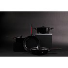 Ковш Magistro Flame, 2.3 л, d=20 см, h=8.8 см, с крышкой, антипригарное покрытие, индукция, чёрный - Фото 9