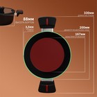 Кастрюля Magistro Flame, 2.3 л, d=20 см, h=8.8 см, крышка со сливом, антипригарное покрытие, индукция, алюминий, чёрная - Фото 3