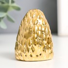 Фигурка керамика «Ёжик», золото, 5×4.5×6.7 см - Фото 4