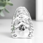 Сувенир керамика "Ёжик" серебро 5х4,5х6,7 см - фото 6887694