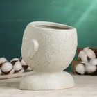 Горшок "Мила" 13х15х16см, белая - фото 24200012