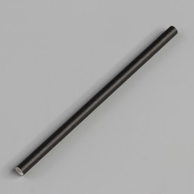 Трубочки бумажные "Чёрный" 14 см, диаметр 6 мм