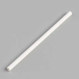 Трубочки бумажные "Белый" 14 см, диаметр 6 мм