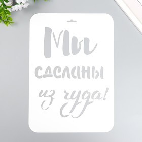 Трафарет пластиковый "Мы сделаны из чуда" А4 9591770