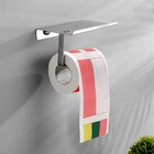 Сувенирная туалетная бумага "Флаг Польша, Латвия Литва", 9,5х10х9,5 см - фото 6888071