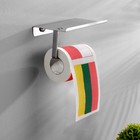 Сувенирная туалетная бумага "Флаг Польша, Латвия Литва", 9,5х10х9,5 см - фото 6888074