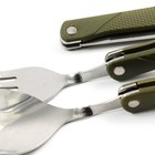 Набор складных приборов «Перекусим?», ложка, вилка, нож - Фото 5