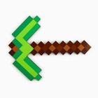 Деревянное оружие, детское сувенирное «Пиксель», топор кирка, 14.2×18.1 см - Фото 2