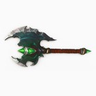 Деревянное оружие, детское сувенирное «Зеленый», топор орка, 11.9×25.6 см - Фото 2