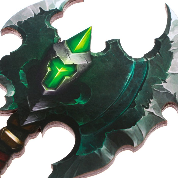 Сувенирное оружие топор орка «Зеленый», длина 24,5 см - фото 1909166954
