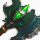 Деревянное оружие, детское сувенирное «Зеленый», топор орка, 11.9×25.6 см - Фото 4