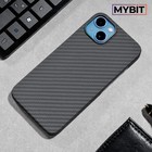 Чехол MYBIT для iPhone 13, кевларовый, противоударный, поддержка MagSafe, черный - Фото 2