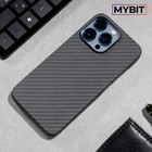 Чехол MYBIT для iPhone 13 Pro, кевларовый, противоударный, поддержка MagSafe, черный - фото 7122540