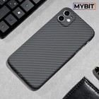 Чехол MYBIT для iPhone 11, кевларовый, противоударный, черный - Фото 1