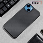 Чехол MYBIT для iPhone 13, кевларовый, противоударный, черный - Фото 2