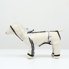 Дождевик - комбинезон для собак, размер XS, ДС 22, ОГ 30, ОШ 21.5 см, вес 1-3 кг, прозрачный - Фото 5