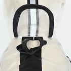 Дождевик - комбинезон для собак, размер 4XL, ДС 50, ОГ 76.5, ОШ 56 см, вес 26-40 кг, прозрачный - Фото 7