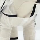 Дождевик - комбинезон для собак, размер 6XL, ДС 58, ОГ 86.5, ОШ 66 см, вес 50-60 кг, прозрачный - Фото 6