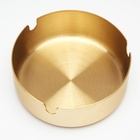 Пепельница из нержавеющей стали, d=8 см, золотистая 9426310