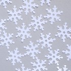 Пайетки «Снежинка» 20 гр, цвет белый, 23 мм - Фото 2