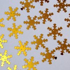 Пайетки «Снег» 20 г, цвет золото, 25 мм - Фото 2