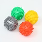Игрушка "Мяч массажный", пластикат, микс цветов, 9 см - Фото 4