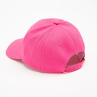 Бейсболка для девочки, цвет ярко-розовый, размер 56-58 - фото 42012490