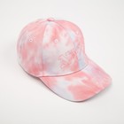 Бейсболка для девочки, цвет розовый, размер 52-54 - фото 10432047