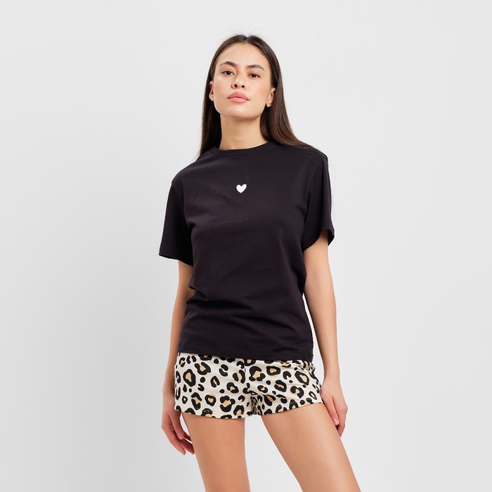 Пижама женская (футболка, шорты) KAFTAN Style, размер 40-42 - Фото 1