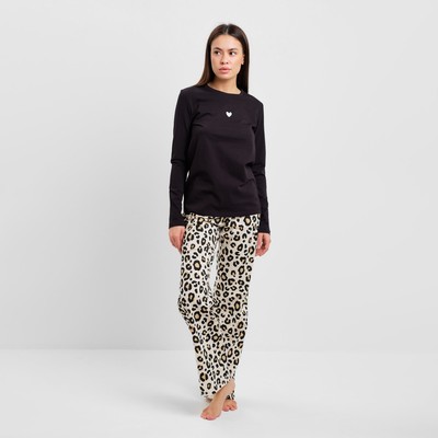 Пижама женская (лонгслив, брюки) KAFTAN Style, размер 44-46