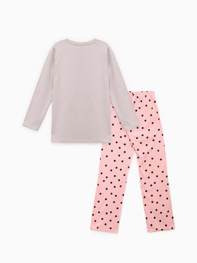 Пижама женская (лонгслив, брюки) KAFTAN Cute, размер 40-42