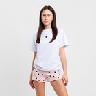 Пижама женская (футболка и шорты) KAFTAN "Cute" размер 40-42 - фото 10432274